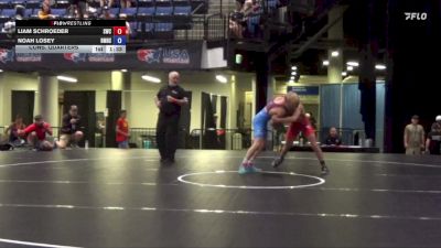 110 lbs Cons. Quarters - Liam Schroeder, Sycamore Wrestling Club vs Noah Losey, Bishop McCort High School Wrestling