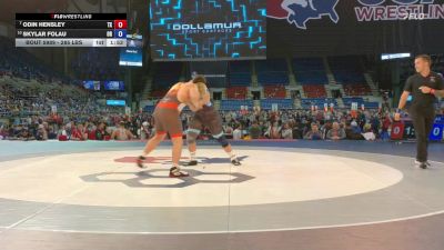 285 lbs Champ. Rd Of 16 - Odin Hensley, TX vs Skylar Folau, OR