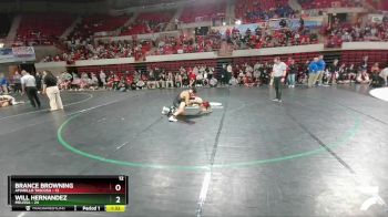 126 lbs Quarters & 1st Wb (16 Team) - Brance Browning, Amarillo Tascosa vs Will Hernandez, Melissa