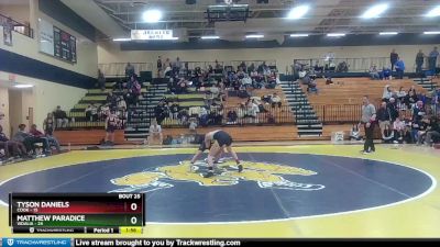 106 lbs 4th Wrestleback (16 Team) - Tyson Daniels, Cook vs Matthew Paradice, Vidalia