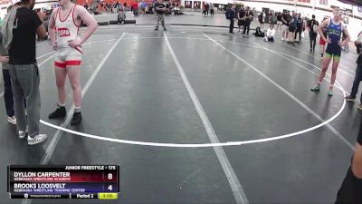 175 lbs 1st Place Match - Dyllon Carpenter, Nebraska Wrestling Academy vs Brooks Loosvelt, Nebraska Wrestling Training Center