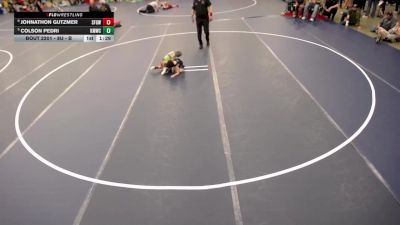 8U - C Cons. Round 2 - Johnathon Gutzmer, St. Francis Gladiators Wrestling Club vs Colson Pedri, Kasson-Mantorville Wrestling Club