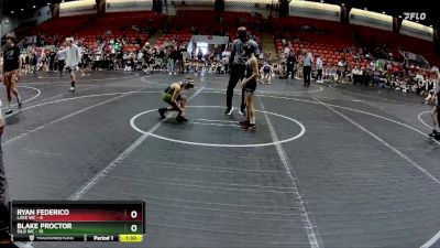 64 lbs Round 3 (8 Team) - Ryan Federico, Lake WC vs Blake Proctor, Silo WC