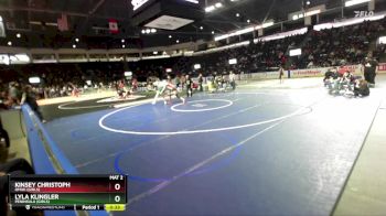 Girls 135 lbs Cons. Round 4 - Lyla Klingler, Peninsula (Girls) vs Kinsey Christoph, Omak (Girls)