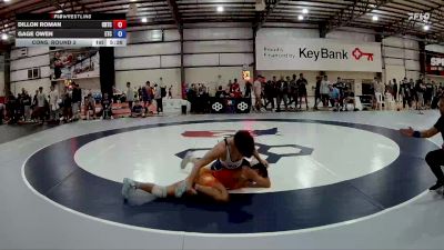 70 kg Cons. Round 2 - Dillon Roman, Charleston Regional Training Center vs Gage Owen, Eagle Training Center