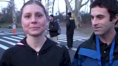 Heidi Westover moments before the 2010 NYC Half Marathon