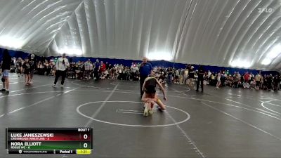 84 lbs Finals (2 Team) - Nora Elliott, Rogue WC vs Luke Janieszewski, Crossroads Wrestling