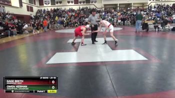 JV-15 lbs 7th Place Match - Owen Herman, Assumption, Davenport vs Gage Beeth, Davenport West