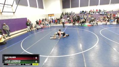 135 lbs Champ. Round 1 - Lucus LoneBear, Cougars Wrestling Club vs Max Milner, JWC
