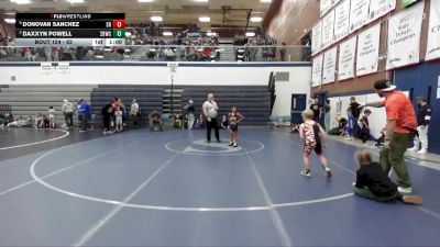 62 lbs Cons. Semi - Donovan Sanchez, Shootbox Rigby vs Daxxyn Powell, 208 Badgers Wrestling Club