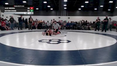 75 lbs Round 1 (6 Team) - Alec Medina, Steel Valley Renegades Wrestling Club vs Bayden Evans, Dundee Wrestling
