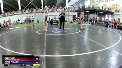 84 lbs Round 3 (6 Team) - Carly Jox, Pennsylvania Red vs Piper Phillips, Iowa