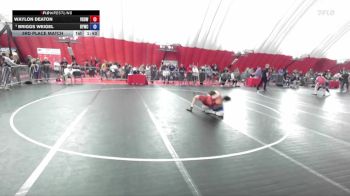132 lbs 3rd Place Match - Waylon Deaton, Victory School Of Wrestling vs Briggs Weigel, Belmont-Platteville Youth Wrestling Club