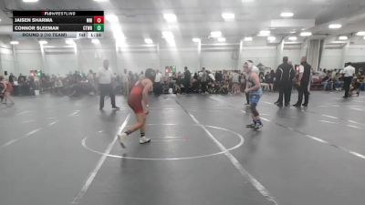 98 lbs Round 2 (10 Team) - Connor Sleeman, CHWHALE Blue vs Jaisen Sharma, Maryland Mallets