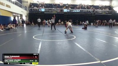 157 lbs Cons. Round 4 - Matthias Valdez, Victor Valley College vs Isaia Tuimavave, Bakersfield