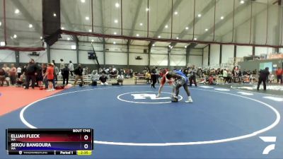 190 lbs 5th Place Match - Elijah Fleck, WA vs Sekou Bangoura, WA