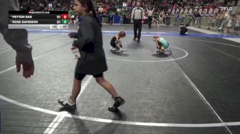 40 lbs Semifinal - Rose Davidson, Slyfox vs Peyton Bas, Topeka Blue Thunder