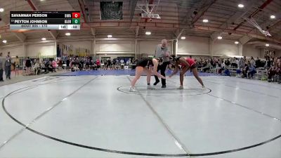 170 lbs Cons. Round 5 - Savannah Person, Big Walnut vs Peyton Johnson, Olentangy Orange