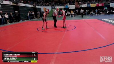 103 lbs Champ. Round 1 - BRIGG PETTIJOHN, Wasilla High School vs Noah Justice, Colony High School