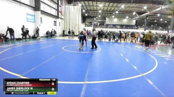 135 lbs Quarterfinal - Aydan Chartier, Caliber Wrestling Academy vs James Sherlock Iii, Grizzly Wrestling Club