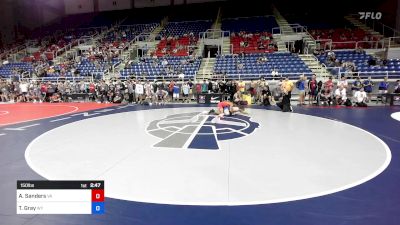 150 lbs Rnd Of 256 - Aiden Sanders, VA vs Trenten Gray, WY