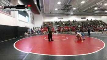 155 lbs 5th Place Match - Claris McCoy, Central-GJ vs Malia Bornhoft, Severance