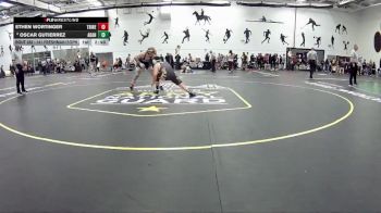 141 Freshman/Soph 3rd Place Match - Ethen Wortinger, Trine vs Oscar Gutierrez, Adrian