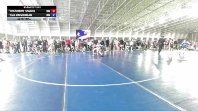 105 lbs Semifinal - Rhiannon Towers, Sanderson Wrestling Academy vs Eva Zimmerman, Sanderson Wrestling Academy