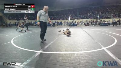 46 lbs Quarterfinal - Jonah Raasch, Black Fox Wrestling Club vs Reno Ramos, Team Tulsa Wrestling Club