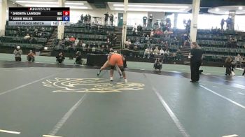 180 lbs 1st Place Match - Shenita Lawson, North Central College vs Abbie Miles, Northern Michigan University