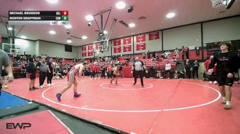 150 lbs 3rd Place - Michael Brunson, Hilldale vs Boston Graffman, Coweta