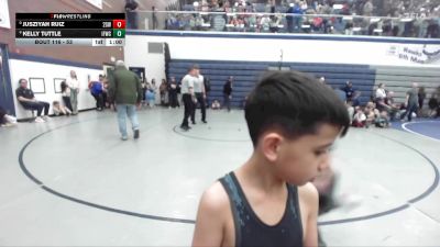 53 lbs Champ. Round 2 - Jusziyah Ruiz, 208 Spartan WC vs Kelly Tuttle, Idaho Falls Wrestling Club