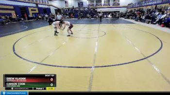 157 lbs Quarterfinal - Drew Vlasnik, University Of Chicago vs Carson Cook, Concordia (WI)