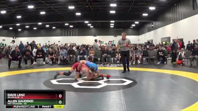 119 lbs Round 2 (6 Team) - Allen Gaudenzi, Mat Assassins vs Davis Lenz, Killer Elite
