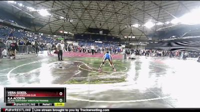 93 lbs 7th Place Match - Ila Acosta, Inland Northwest Wrestling Training Center vs Vera Goedl, Steelclaw Wrestling Club