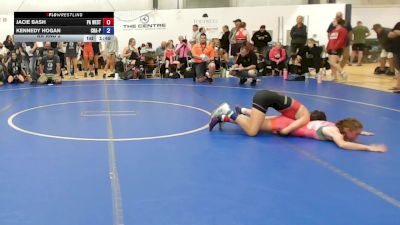 46 lbs Rr Rnd 2 - Jacie Bash, PA West White - W vs Kennedy Hogan, Charlies Angels- W