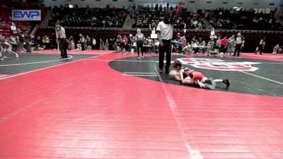 46 lbs Round Of 64 - Kenneth Silkey, Hilldale Youth Wrestling Club vs Aspen Shelton, Team Tulsa Wrestling Club