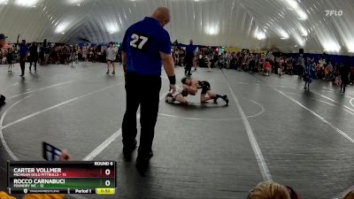 68 lbs Round 6 (10 Team) - Carter Vollmer, Michigan Gold Pittbulls vs Rocco Carnabuci, Foundry WC