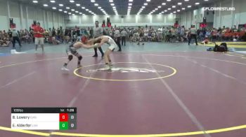 106 lbs Rr Rnd 1 - Bryce Lowery, Indiana Outlaws Black vs Eric Alderfer, Lions Den Wrestling