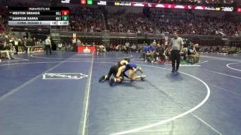 2A-106 lbs Cons. Round 2 - Weston Drahos, Williamsburg vs Dawson Kaska, Wilton