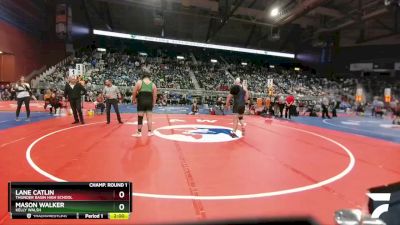 4A-285 lbs Champ. Round 1 - Lane Catlin, Thunder Basin High School vs Mason Walker, Kelly Walsh