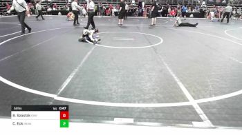 52 lbs Consi Of 8 #1 - Brian Szostak, RHYNO ACADEMY Of WRESTLING vs Chance Eck, Brawlers