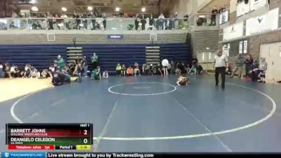 54/58 Quarterfinal - DeAngelo Celedon, Lil Mavs vs Barrett Johns, Bulldog Wrestling Club