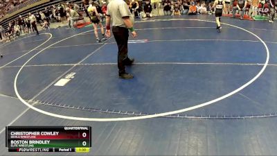 75 lbs Quarterfinal - Christopher Cowley, Devils Wrestling vs Boston Brindley, Elite Wrestling