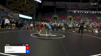 157 lbs Quarters - Brett Back, WI vs Patrick Brackett, CO