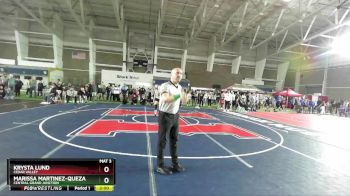 100 lbs Champ. Round 1 - Krysta Lund, Cedar Valley vs Marissa Martinez-Quezada, Central Grand Junction