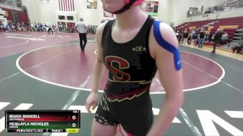 114 lbs Cons. Round 2 - Mcquayla Nicholes, Adrian vs Rhaya Waddell, Southridge