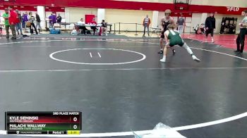 125 lbs 3rd Place Match - Kyle Sieminski, Southern Oregon vs Malachi Wallway, Evergreen State College