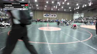 157 lbs 1st Place Match - Brady Danze, Millard South vs Jet Brown, Odessa