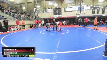 215 lbs Cons. Round 2 - Domingo Solis, Southeast vs Raydn Martin, Caney Valley High School
